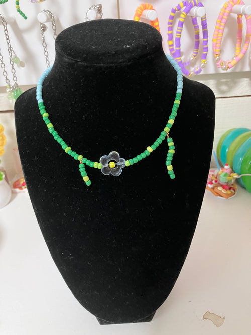 flower necklace ( similar to a choker )