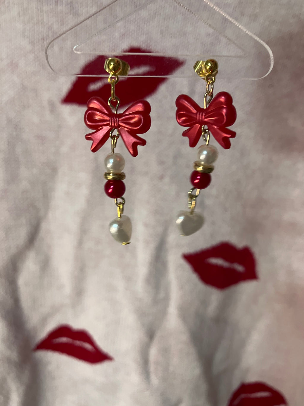 Valentine’s Day bow earrings (limited edition)