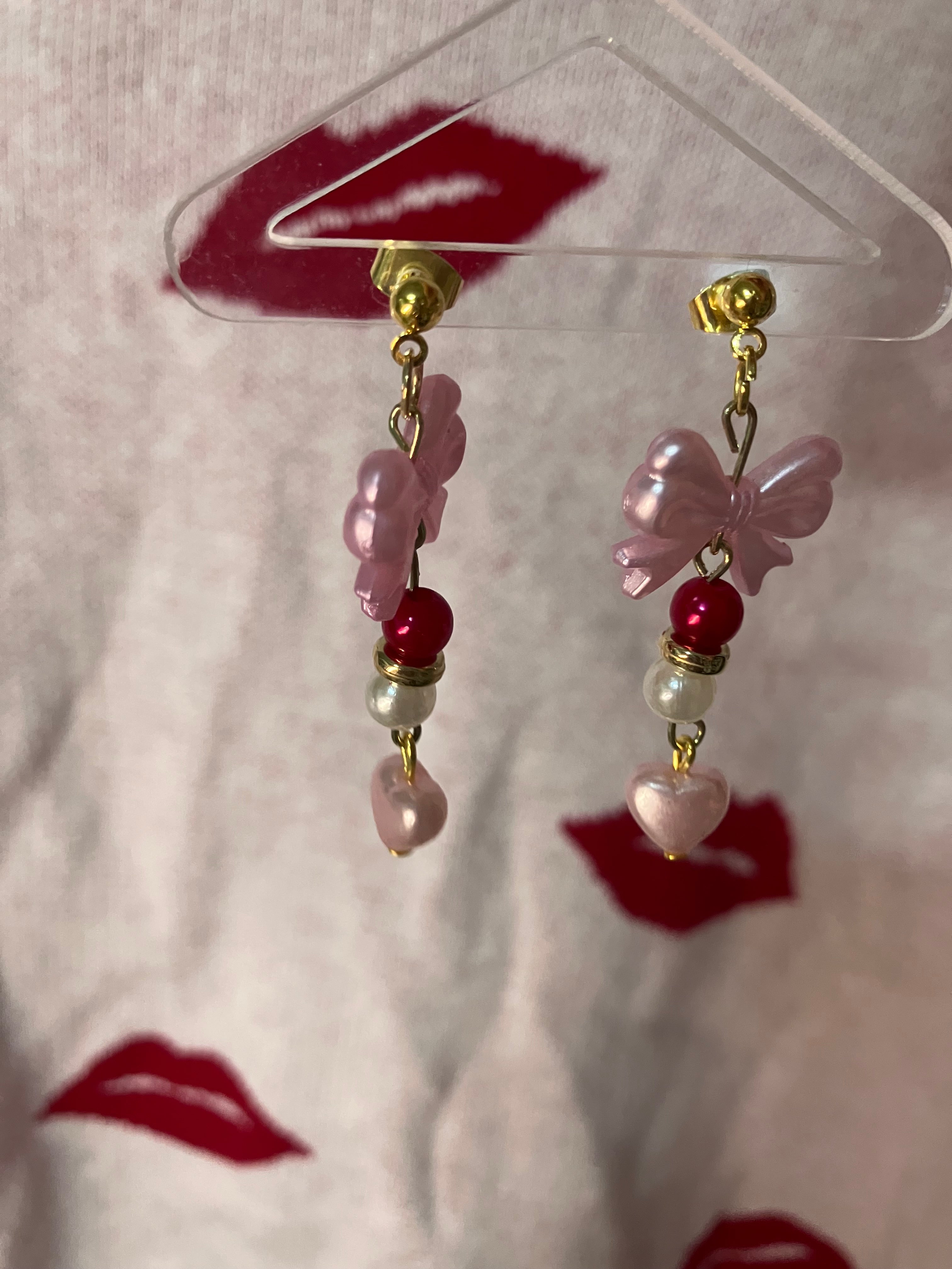 Valentine’s Day bow earrings (limited edition)